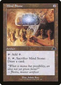 NM Foil Retro Mind Stone, MTG, Dominaria Remastered, Magic the Gathering, 385 - Image 1