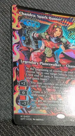 Chandra, Spark Hunter - Foil - Showcase Aetherdrift MTG - Image 2