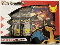 POKEMON CELEBRATIONS 25TH LANCE'S CHARIZARD V COLLECTION BOX SEALED FRESH - Image 1