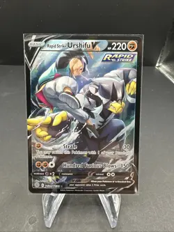Pokemon TCG Rapid Strike Urshifu V TG20/TG30 Brilliant Stars Ultra Rare - Image 1