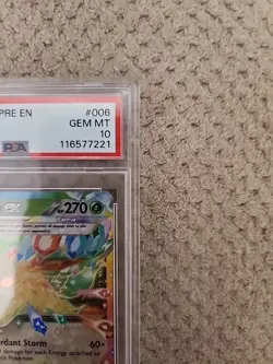 PSA 10 2025 POKEMON PRISMATIC EVOLUTIONS LEAFEON EX #006/131 - Image 2