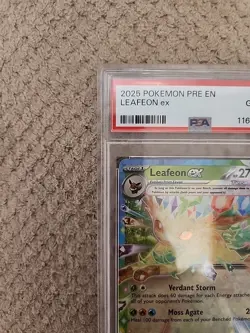 PSA 10 2025 POKEMON PRISMATIC EVOLUTIONS LEAFEON EX #006/131 - Image 3