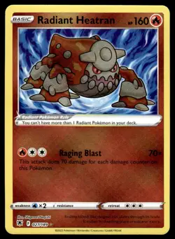 Pokemon TCG Astral Radiance #027/189 Radiant Heatran NM - Image 1