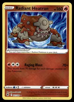 Pokemon TCG SWSH10: Astral Radiance #027/189 Radiant Heatran NM - Image 1