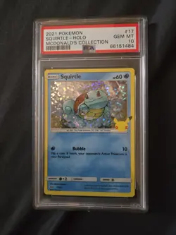 Squirtle-Holo #17 2021 Pokemon Mcdonald'S Collection PSA 10 - Image 1