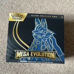 Pokemon TCG Mega Evolution Lucario Elite Trainer Box ETB Factory Sealed New - Image 1