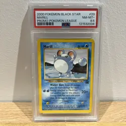 2000 Pokemon Black Star Marill Promo Pokemon League - PSA 8.5 - NM-MT #29 - Image 1