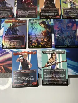Final Fantasy MTG Borderless 11 Card Lot - Foil And Non Foil FIN FCA Vincent + - Image 4