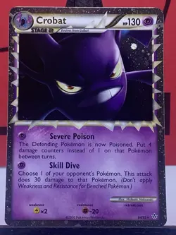 Crobat 84/95 Unleashed Holo Rare Pokemon TCG 2010 VLP - Image 3