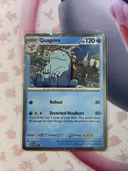 Pokemon Quagsire SVP 156 Surging Sparks - Black Star Promo - Cosmos Foil - Image 1