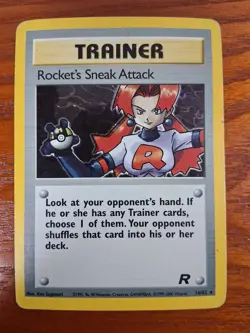 Rocket's Sneak Attack 16/82 Team Rocket, Pokemon TCG, Holo Rare, LP-MP - Image 1