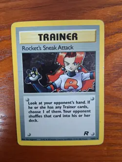Rocket's Sneak Attack 16/82 Team Rocket, Pokemon TCG, Holo Rare, LP-MP - Image 2