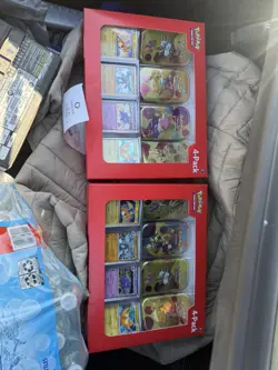Pokemon 151 4 Pack Mini Tins - Samsclub Sealed Case - 2 PACK LOT - Image 1