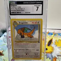 Pokemon TCG Graded CGC 7 Dragonite Black Star Promo 5 WB STAMPED Mewtwo Strikes - Image 1