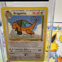 Pokemon TCG Graded CGC 7 Dragonite Black Star Promo 5 WB STAMPED Mewtwo Strikes - Image 3
