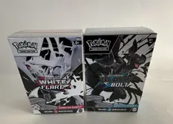 Pokemon Black Bolt and White Flare Booster Bundle Set of 2 Sealed - Image 1