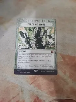 Force Of Vigor Outlaws Of Thunder Junction Breaking News MTG NM - Image 1