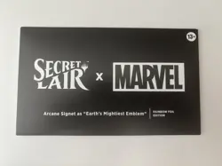 Magic The Gathering Secret Lair Earth's Mightiest Emblem Arcane Signet Foil - Image 1