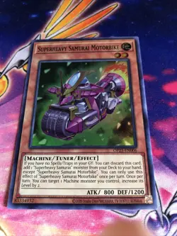 Yugioh Superheavy Samurai Motorbike - Super Rare OP23-EN006 - Unlimited Mint - Image 1