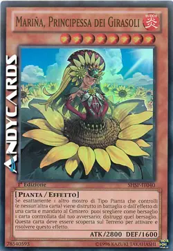 Marina, Principessa dei Girasoli ☻ Super Rara ☻ SHSP IT040 ☻ YUGIOH ANDYCARDS - Image 1