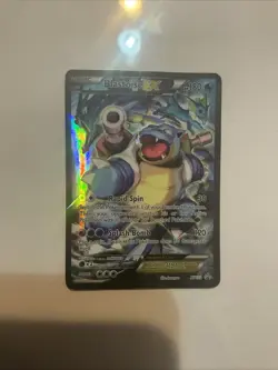 Pokemon TCG Card - Blastoise EX XY122 Black Star Promo Full Art XY Holo Rare - Image 1