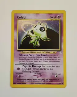 Pokemon Neo Revelation - Celebi 3/64 Holo - Vintage Pokemon Card - EXCELLENT - Image 2