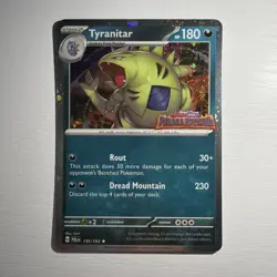 Tyranitar - 135/193 Pokemon Paldea Evolved Premium Collection Stamped Card - Image 1