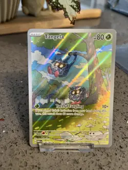 Pokemon TCG Scarlet Violet 151 English Illustration Rare Tangela Card 178/165. - Image 1
