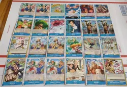 One piece card game Nami East Blue Deck Core Usopp's Pirate Crew Nojiko + More. - Image 1