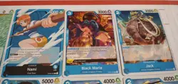One piece card game Nami East Blue Deck Core Usopp's Pirate Crew Nojiko + More. - Image 3