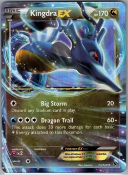 Kingdra EX 73/124 XY - Fates Collide - Pokemon Card - NM - Image 1