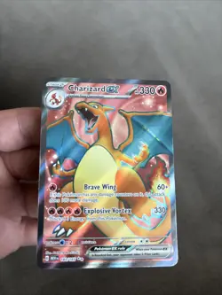 Charizard EX Holo Rare Pokemon TCG Card 183/165 Scarlet & Violet 151 NM - Image 1