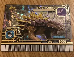 Dinosaur King Card Gold Saichania Series 2 4th Edition - Image 1