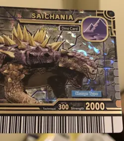 Dinosaur King Card Gold Saichania Series 2 4th Edition - Image 4