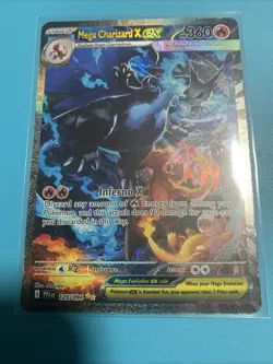 Pokemon TCG Mega Charizard X ex 125/094 SIR Phantasmal Flames Fresh Mint Card - Image 1