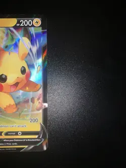 Pokemon TCG Pikachu V SWSH285 Black Star Promo Card Crown Zenith Near Mint - Image 2