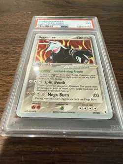 Pokemon Aggron EX 89/100 Holo Ultra Rare Card 2006 Crystal Guardians PSA 7 - Image 4