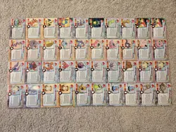 40x 1999 Topps Pokemon TV Animation 1st Ed. Black Logo Series Cards Vintage Lot - Image 4