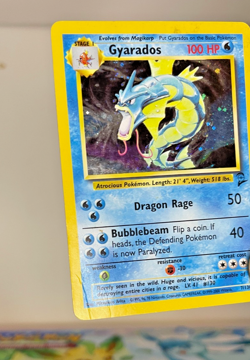Pokemon Card Gyarados 7/130 Holo Base Set 2 Rare WOTC Vintage 1999 MP - Image 3