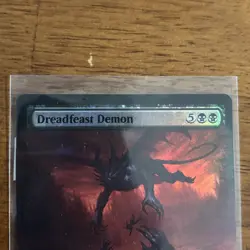 Dreadfeast Demon Innistrad Crimson Vow Borderless Foil Rare MTG Card 369 - Image 3