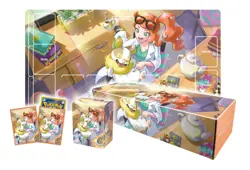 Pokemon Card Game Sonia Set Rubber Play Mat Sleeve Card Box Deck Case New Japan - Image 1