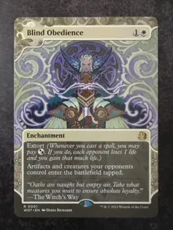 Blind Obedience Wilds of Eldraine: Enchanting Tales Regular nm pack fresh - Image 1