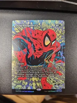 Arachnogenesis (Borderless) Foil M Marvel Universe Eternal-Legal 31 NM - Image 1