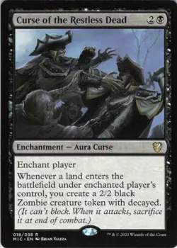 MTG Curse of the Restless Dead (18) | NM | Cmd Innistrad: Midnight Hunt {MIC} - Image 1