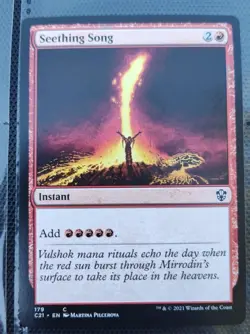 MTG Seething Song The List Reprints Mirrodin Magic The Gathering NM Red - Image 1