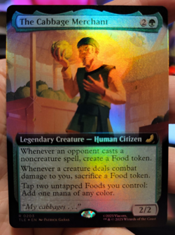 The Cabbage Merchant (Extended Art Foil) Rare MTG Avatar Eternal - Image 1