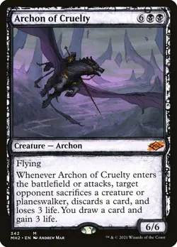 1 Archon of Cruelty (Showcase) Modern Horizons 2 Regular NM Near Mint - Image 1