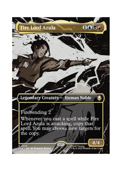Magic the Gathering MTG TLA Fire Lord Azula 313 Regular Near Mint - Image 1