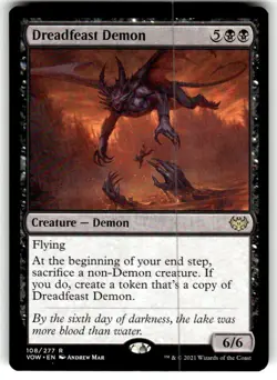 Dreadfeast Demon Innistrad: Crimson Vow Regular MTG NM - Image 1