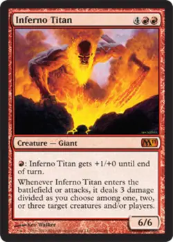 1x Inferno Titan Heavy Play MTG Magic - Kid Icarus - - Image 1